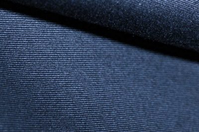 Ткань костюмная 8874/3, цвет темно-синий, 100% полиэфир - купить в Воткинске. Цена 433.60 руб.