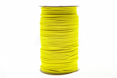 0370-1301-Шнур эластичный 3 мм, (уп.100+/-1м), цв.110 - желтый - купить в Воткинске. Цена: 459.62 руб.