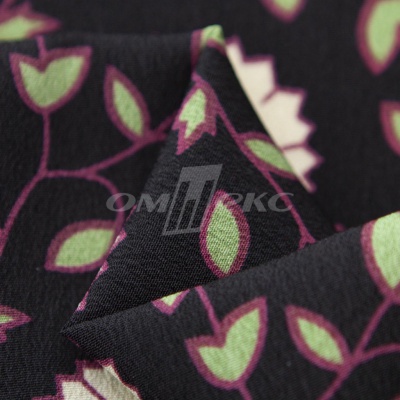 Плательная ткань "Фламенко" 10.1, 80 гр/м2, шир.150 см, принт растительный - купить в Воткинске. Цена 243.96 руб.