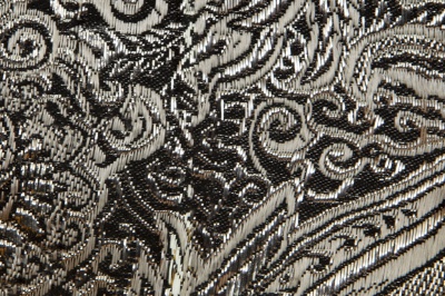 Ткань костюмная жаккард №11, 140 гр/м2, шир.150см, цвет тем.серебро - купить в Воткинске. Цена 383.29 руб.