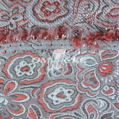 Ткань костюмная жаккард, 135 гр/м2, шир.150см, цвет красный№12 - купить в Воткинске. Цена 441.92 руб.