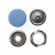 Кнопка рубашечная (закрытая) 9,5мм - эмаль, цв.182 - св.голубой - купить в Воткинске. Цена: 5.74 руб.