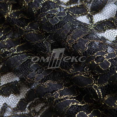 Кружевное полотно XD LACE 1-4, 80 гр/м2, шир.150см, цвет чёрный - купить в Воткинске. Цена 245.94 руб.