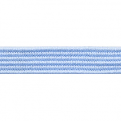 Резиновые нити с текстильным покрытием, шир. 6 мм ( упак.30 м/уп), цв.- 108-голубой - купить в Воткинске. Цена: 155.22 руб.